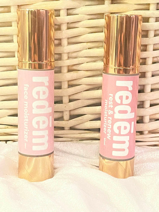 Redēm Restoration Bundle Set –   1 Daytime Moisturizer (50 mL) & 1 Nighttime Moisturizer (50 mL) for Hydration, Repair & Natural Renewal