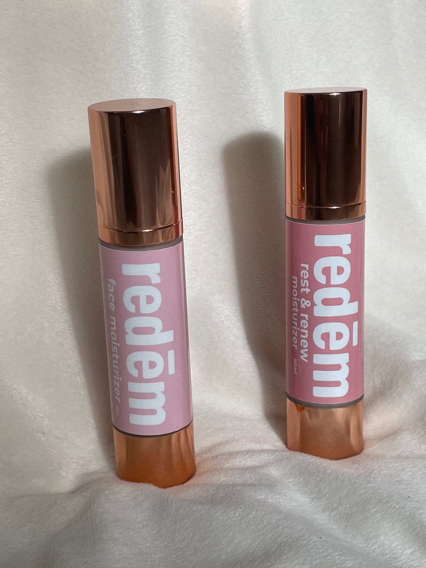 Redēm Restoration Bundle Set –   1 Daytime Moisturizer (50 mL) & 1 Nighttime Moisturizer (50 mL) for Hydration, Repair & Natural Renewal